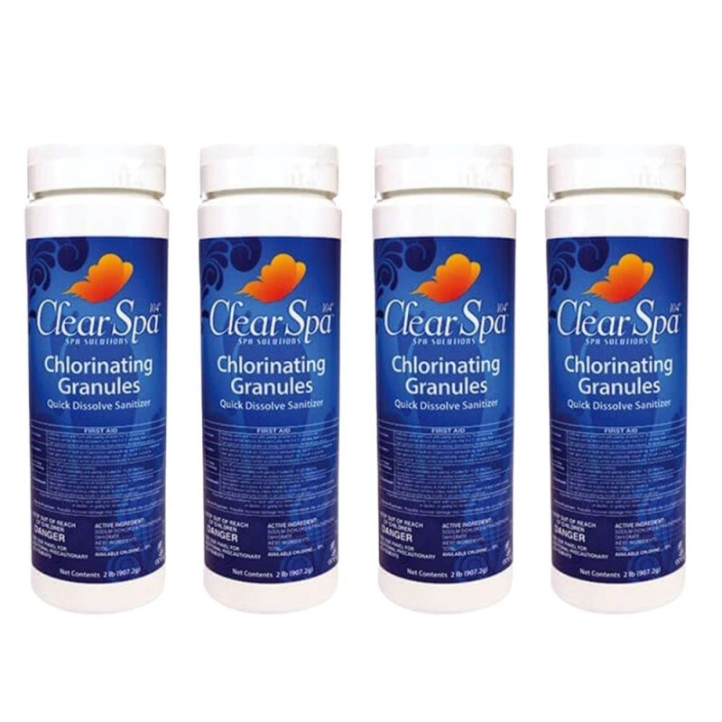 Clear Spa Spa Chemical Chlorinating Granules CSDD002 OREQ (4 Pack)