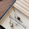 Luxury Mini Design Tiger Eye Tassel Zipper Long Necklace HPD NO.2 10ea