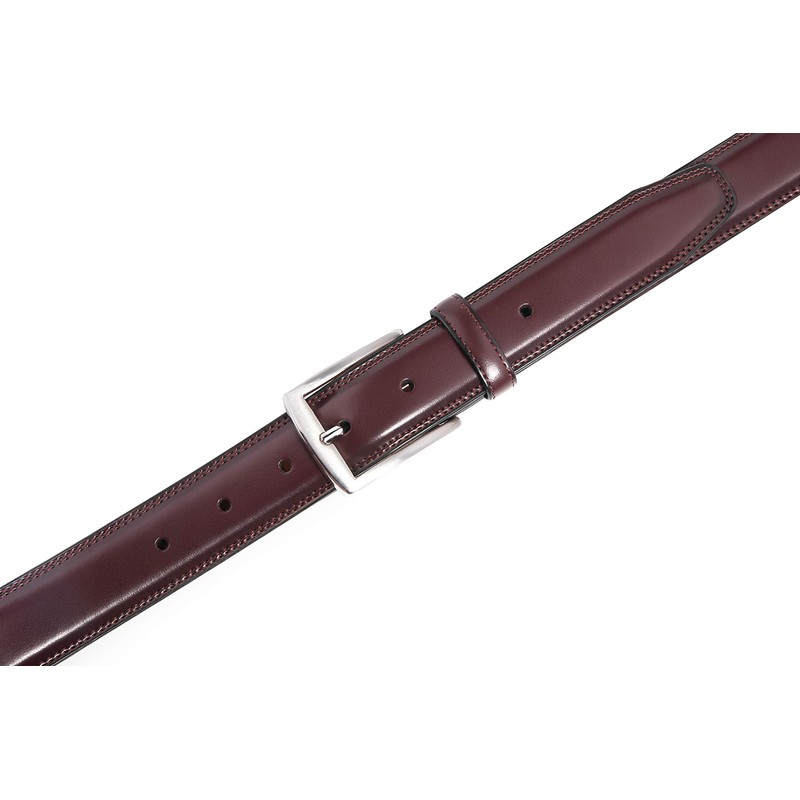 Fabio Valenti Leather Belt for Men(40, Wine Red)