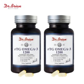 High Purity Omega 3 1200 Vitamin D Dr. Brian Anchovy Omega 3 RTG 180 Capsules x2 / 고순도 오메가3 1200 비타민D 닥터브라이언 엔초비 오메가3 RTG 180캡슐 x2개