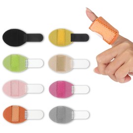 Hpmjz 8 Pcs Trigger Finger Splints Single Straps Finger Splint Support Brace Kit Index Finger Support Finger Straightener for Broken Straightening Aarthritis Fits Thumb Middle Ring Index Pinky Finger