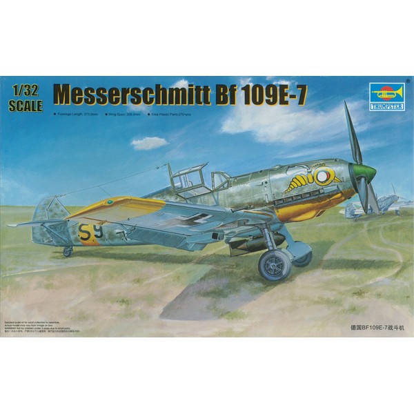 Trumpeter 1/32 Messerschmitt Bf109E7 German Fighter/Bomber Model Kit