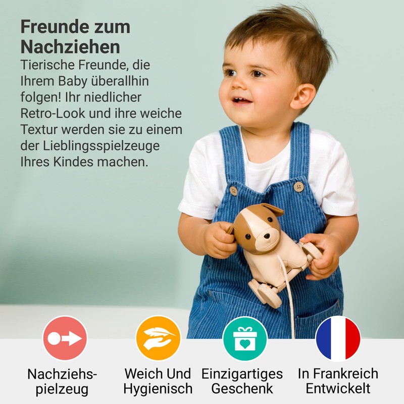 Little Big Friends Pull Animals | Pull Toy for Babies