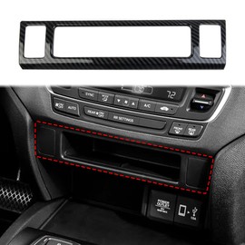 Carbon Fiber Strip Cover Trim below Center Control for 2016-2022 Honda Pilot for 2017-2024 Ridgeline for 2019-2024 Passport