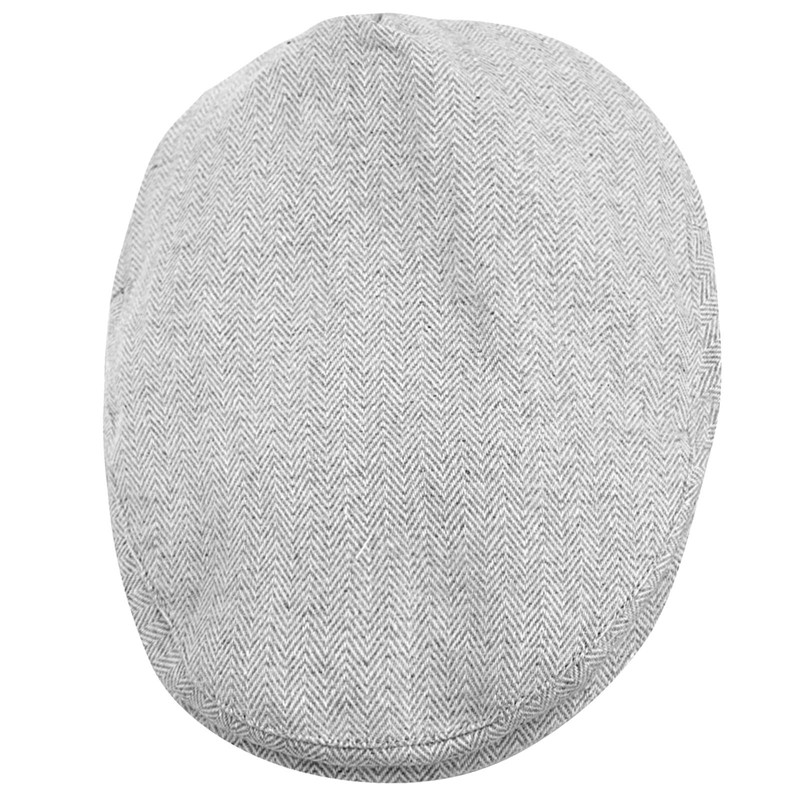 mintgreen Newborn Herringbone Newsboy Cap, lightgrey