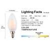 OPALRAY C35 2W (25W Incandescent Equivalent) Torpedo Tip Candelabra LED