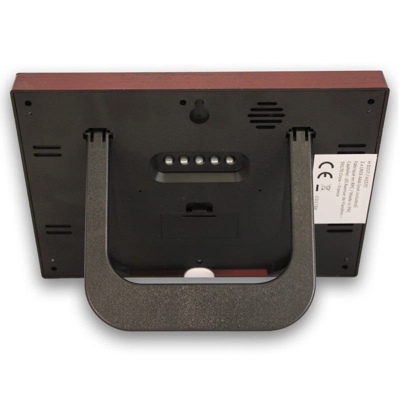 Radio-Controlled Alarm Clock - Calendar with Date Day and Time