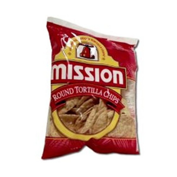 Mission Foods White Round Tortilla Chips, 3 Ounce (Pack of 48)
