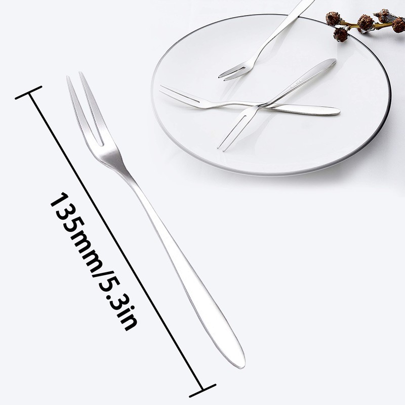 6Pcs Professional Escargot Forks, Mini Forks for Oyster and Shellfish,