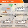 Bayattoo Heavy Duty Drag Sled Mat-Thickened Tear-Resistant HDPE with Pull