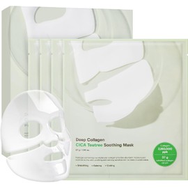 SUNGBOON EDITOR Deep Collagen Cica Tea Tree Overnight Mask 37Gx4Ea Mascarilla Facial De Colágeno Real Con Árbol De Té Y Centella Tratamiento Para El Acné Para La Cara Cuidado De La Piel