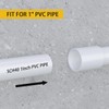 mychoiii 20 Pack White 1 inch PVC Pipe Coupling Adapter
