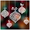 Christmas Window Stickers - Xmas Classic Hanging Bauble Window Cling