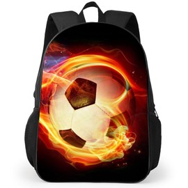 MIFKLMV Soccer Backpack for Boys, Soccer Print Backpack Cool Football Pattern School Bag,Children School Backpack Casual Travel Rucksack Boys Girls Large Capacity Daypack