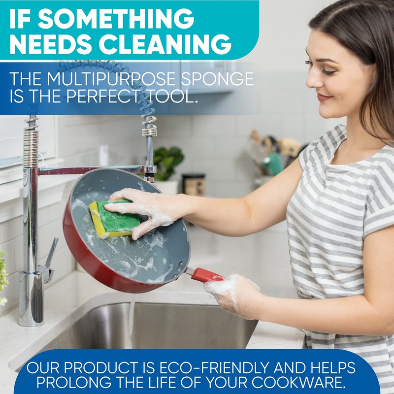 Blue Turtle Multipurpose Sponges – All Surface Cleaning Sponges –