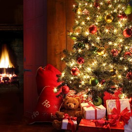 Zaffaella Battery Operated Christmas Lights, 4 Pack 17ft 50 LED Mini String Lights with 8 Modes Auto-Timer, Waterproof Tree Lights for Outdoor Indoor Xmas Holiday Wreath Garden Decor, Warm White