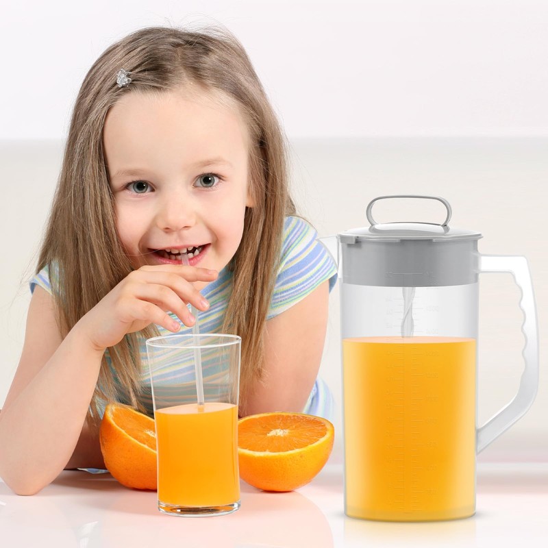 Breast milk pitcher, 64oz/ 2000ml Mixing pitcher with lid, Mixing