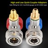 AC R134A Adapter, High Flow Safe Design 1/4" High Low