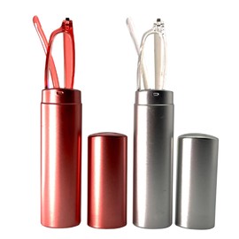 MIYUI JAPAN 2 Pack Blue Light Blocking Slim Reading Glasses Small Tube Readers Lightweight Portable Reading Glasses Men Women 2.0