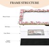 SWTHONY 5x7 Pink Floral Picture Frame Unique Memorial Photo Frame