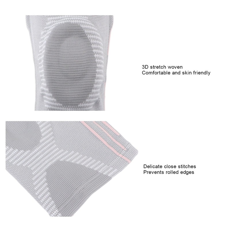 Knee Compression Sleeve Support with Patella Pad Side Stabilizers Compression
