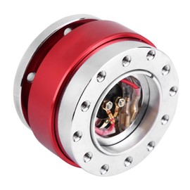 aqxreight Adaptador de Cubo de Liberación Rápida para Volante Universal, Kit, Coche de Carreras para Coche de Carreras (Rojo)                         