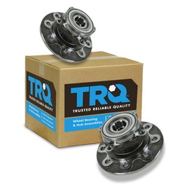 TRQ 2 Piece Front Wheel Bearing & Hub Assembly Set 4WD Compatible with 1994-1999 Dodge Ram 2500