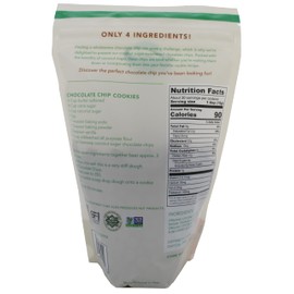 Coconut Sugar Organic Chocolate Chips for Baking, 4 Simple Ingredients, Dairy Free, Soy Free, Gluten Free Dessert, Non GMO, Vegan, Healthy Caffeine Free Substitute for Chocolate, Perfect for Snacks, 16 Ounce 1 Pound Bag, By GreenZep