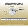 Scanpan STS Stainless Steel 1.2QT Saucepan with Lid, 18/10 Stainless