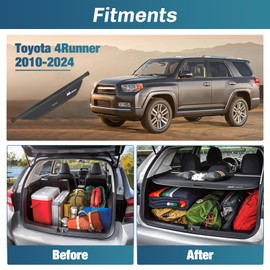 Nilight Trunk Cargo Cover for Toyota 4Runner Accessories 2010 2022 2023 2024, Retractable Trunk Cargo Cover Security Shade Cargo Cover, 1-Pack