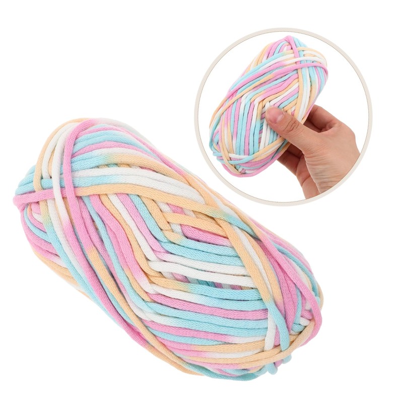 jojofuny 2pcs Multi-Function Cotton Yarn Soft Lightweight Knitting Thread for