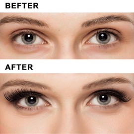 Magnetic Eyelashes, 3D Magnetic Eyelashes with Pliers, Magnetic Eyelashes without Eyeliner, Reusable, No Glue, Artificial Eyelashes, Magnetic Kit for Makeup, Date, Party