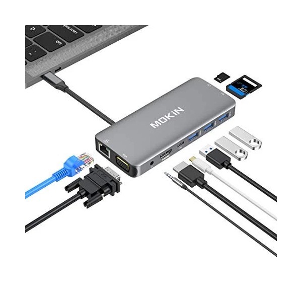 MOKiN 10 IN 1 USB C Hub Multiport Adapter MOUC1801