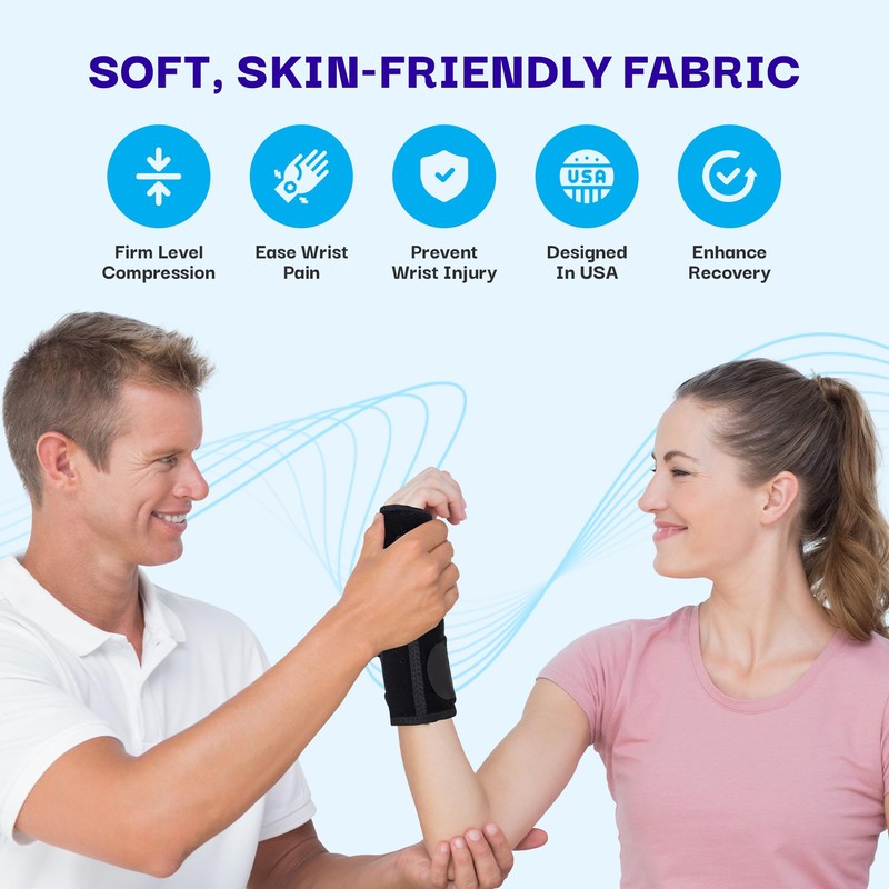 Affordtex Carpal Tunnel Wrist Brace Night Support | Adjustable Wrist