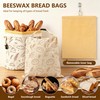 2‑Pack Beeswax Bread Bags, Detachable, for Keeping Bread Fresh