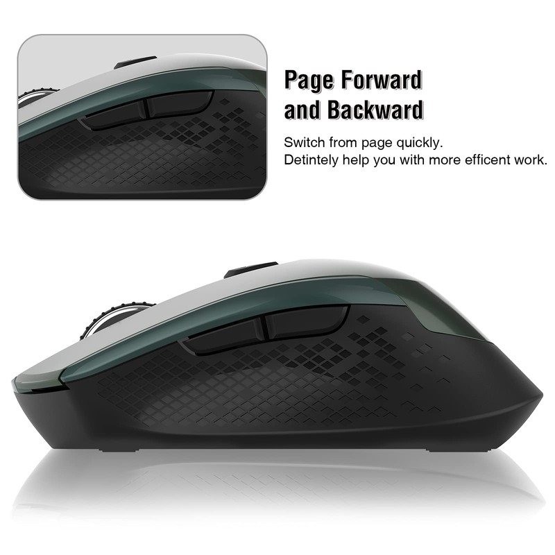 Wireless Mouse, Computer Mouse for Laptop, 2.4G Portable Silent Mouse,