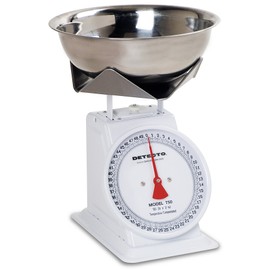 Detecto T25B Top Loading Dial Scale with Bowl, 25 lb. Capacity