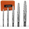 5Pcs Screw Extractor Set Spiral Flute Bolt Extractor Set Cr-MO