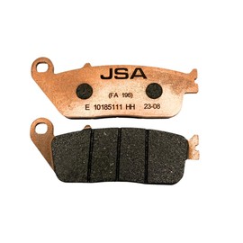 JSA Brakes 196 HH Motorcycle Brake Pads, Premium Brakes Pads For Honda Rebel 500 & Indian Motorcycles, JSA-E1018511-196, Organic Friction Component, Copper-Plate, Rear Brake Pads, Front Brake Pads.