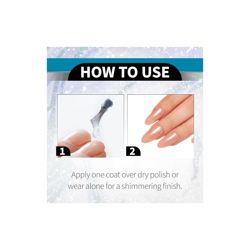 Seche Top Coat Efecto Diamante Blue 14.8ml