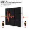 generic Z 12 Paneles Acústicos Autoadhesivos Para Decoración De