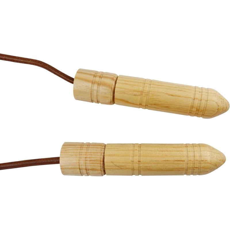 FIRE SPORTS® Cuerda Para Saltar Cuero Piel Con Balero Rotación