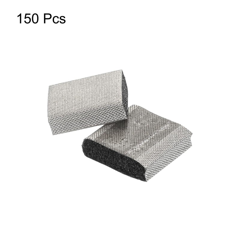 MECCANIXITY 150Pcs Faraday Conductive Fabric Foam Electrode Shielding Fabric Foam