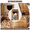 Yaoyiizy Owl House, Barn Owl Nesting Box with Bird Stand