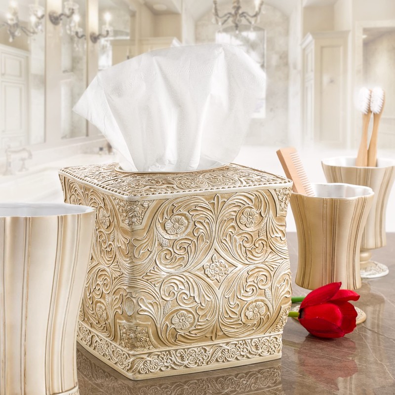 Creative Scents Victoria Bathroom Trash Can 1.32 Gal / 5L