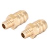 sourcing map Brass Metric Barb Connector Hose Nozzle 8mm x