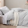 Bedsure Bedsure Light Grey California King Duvet Cover - Prewashed
