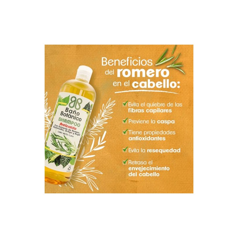 Shampoo Baño Botánico Anticaída 1 Lt
