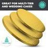 O'CREME O'Creme Cake Board, Gold Foil Round Cake Circles with