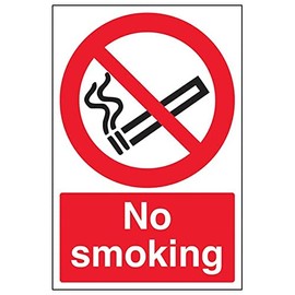 Prohibition No Smoking - No Smoking - 100 X 150mm Restickable Safety Sign